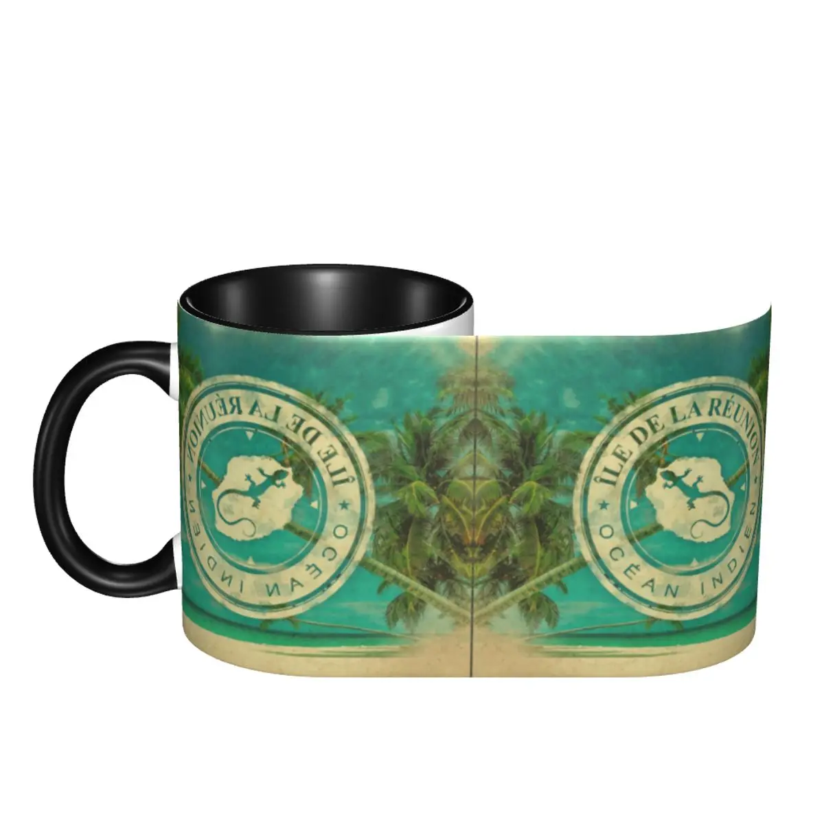 

Ile De La Reunion 974 Unique Cups Mugs Print Mugs R248 Humor Graphic beer mugs