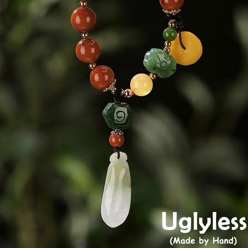 

Браслеты Uglyless из натурального мягкого агата, женские роскошные браслеты с драгоценными камнями, ювелирные изделия из серебра 925 пробы с яшм...