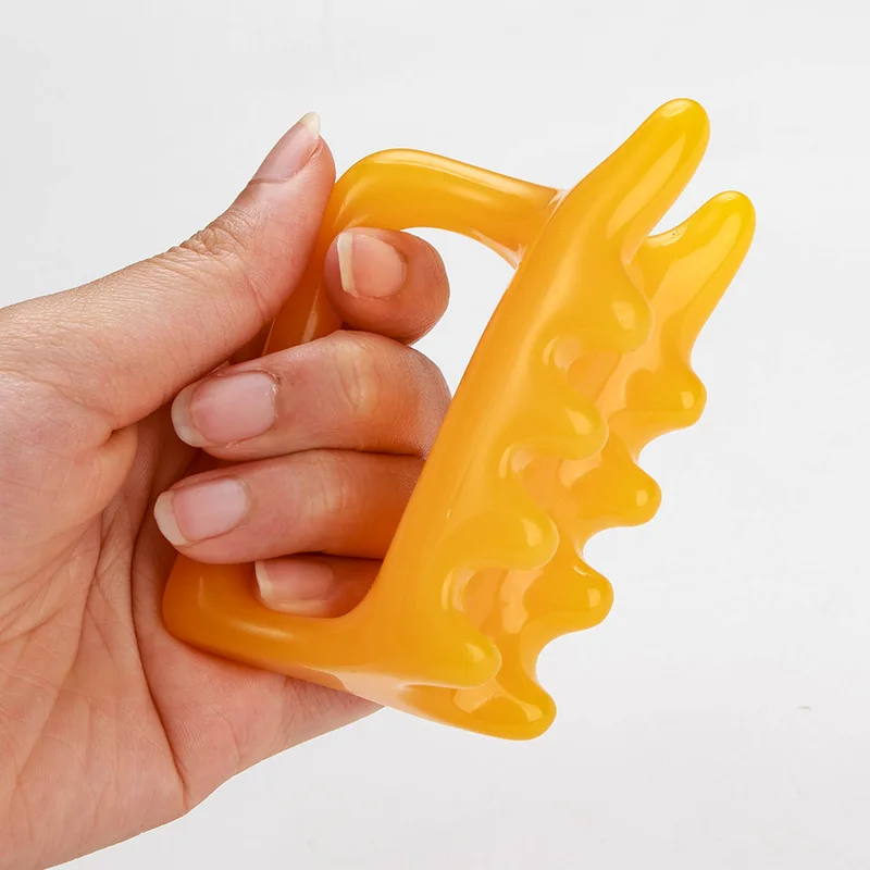 Китайский инструмент из натуральной смолы для массажа спины, массажер ...