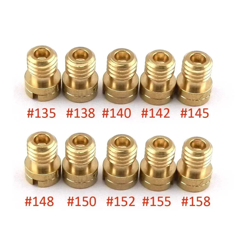 

Упаковка из 10 шт. M5 Main Jet 5 мм для карбюратора Keihin OKO KOSO PWK 125cc 150cc CVK PZ27 PZ30 152QMI 157QMJ, детали инжектора для скутера