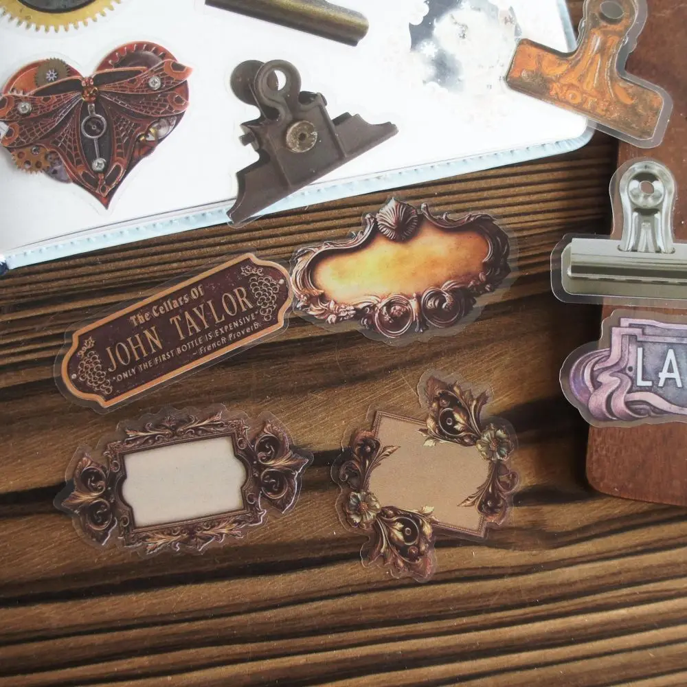 Металлическая кнопка-ключ в стиле ретро стильная ПВХ наклейка для скрапбукинга