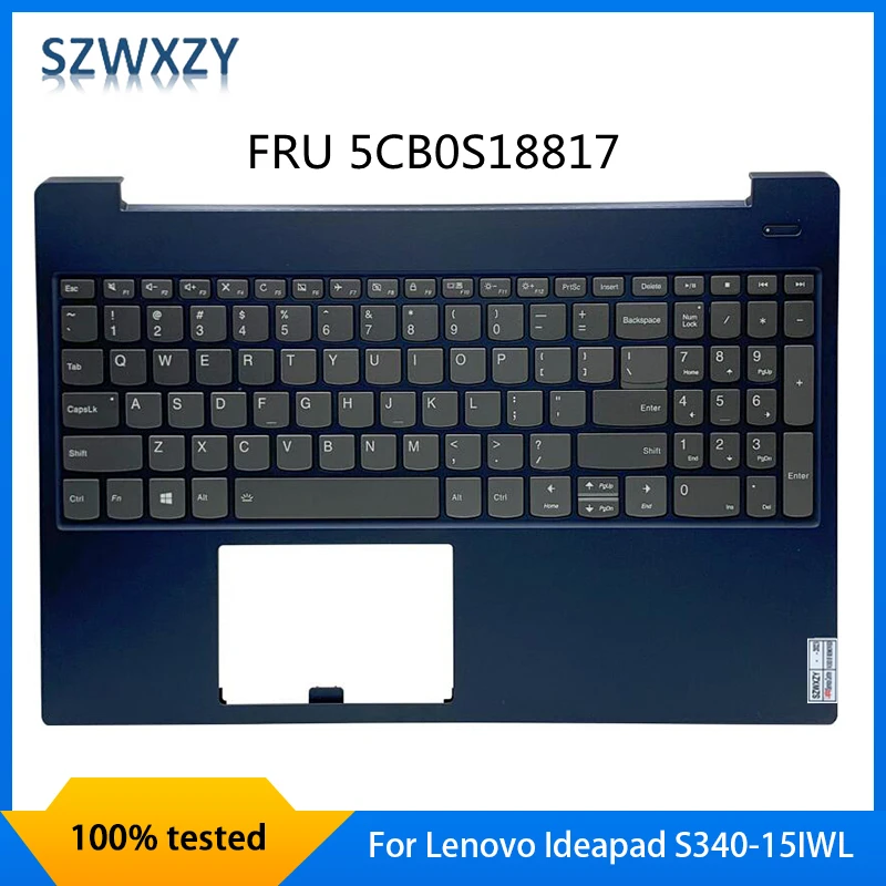 Оригинал для Lenovo Ideapad S340-15IWL S340-15API S340-15IIL C клавиатура с синей подсветкой 5CB0S18817