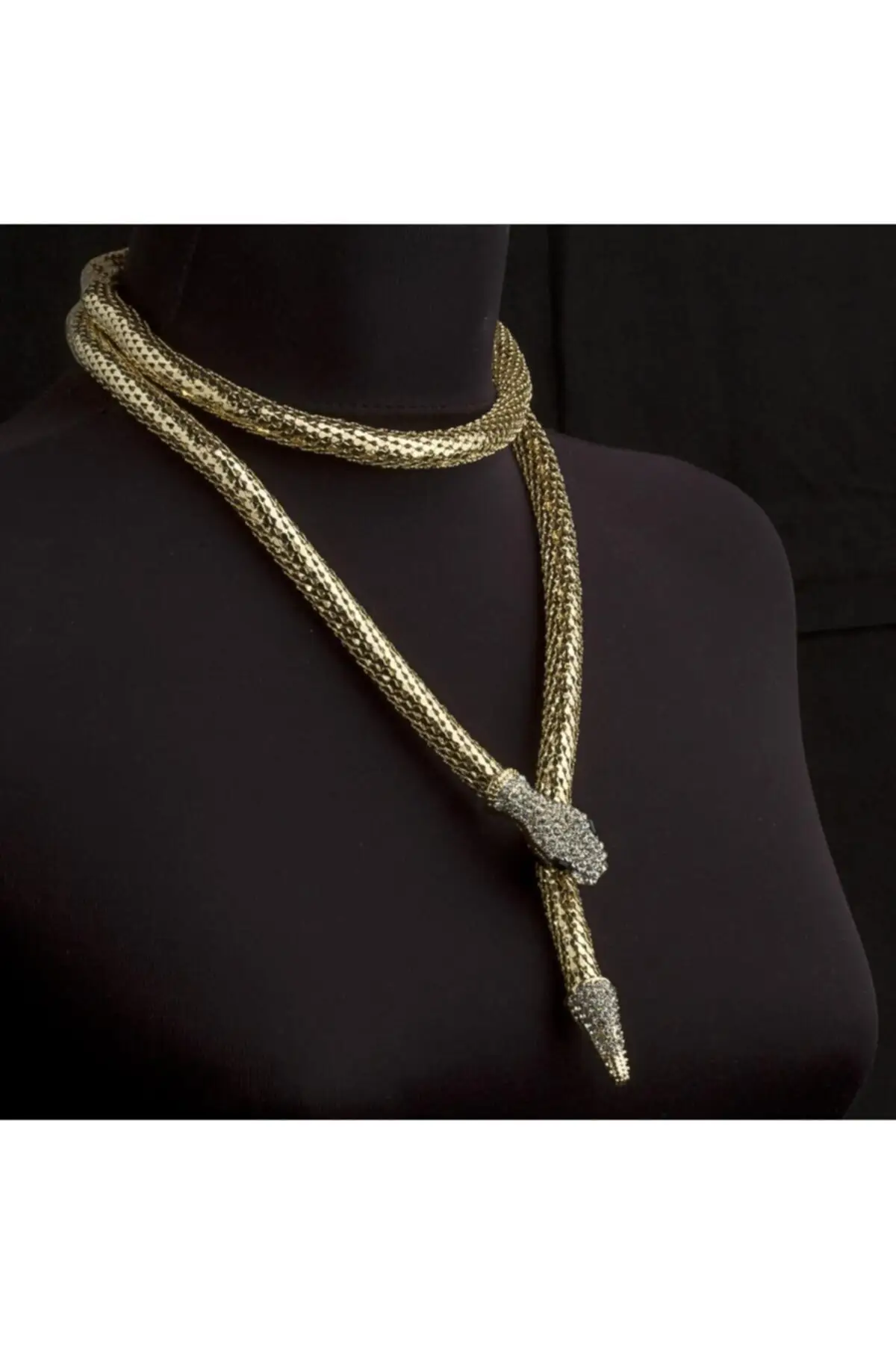 

Женское модное ювелирное ожерелье, женское золотое ожерелье в виде змеи