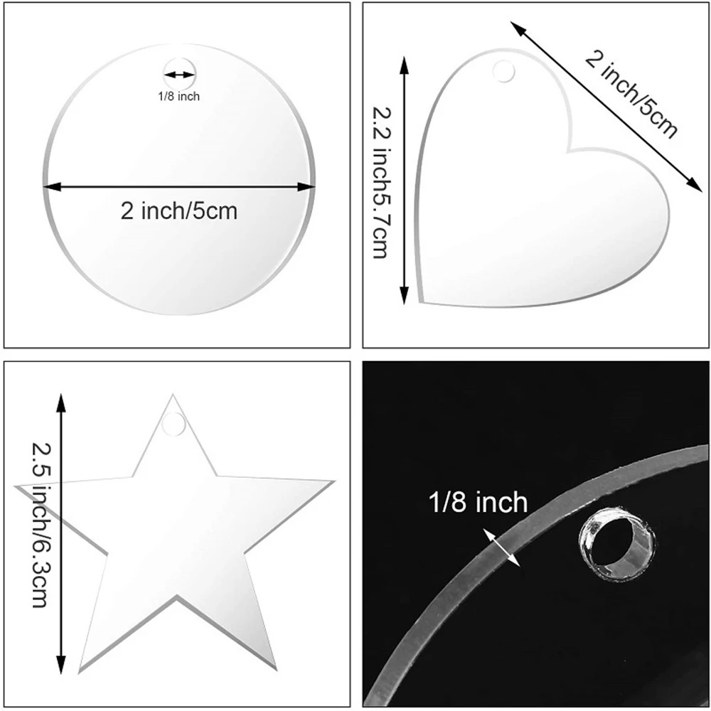 Новинка 1000 комплектов блестящий прозрачный лист с УФ-печатью таможенные