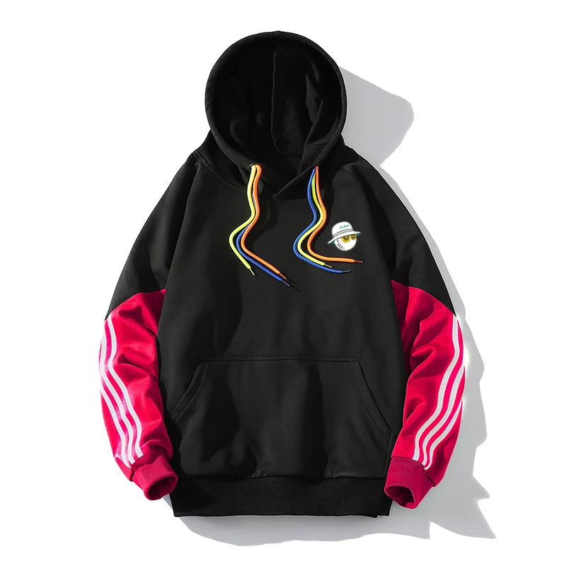 

2023 Malbon Men's Golf Clothing Multi-colored Cap Rope Sport Loose Hoodie Unfitted Hoodie Casual Couple's Top