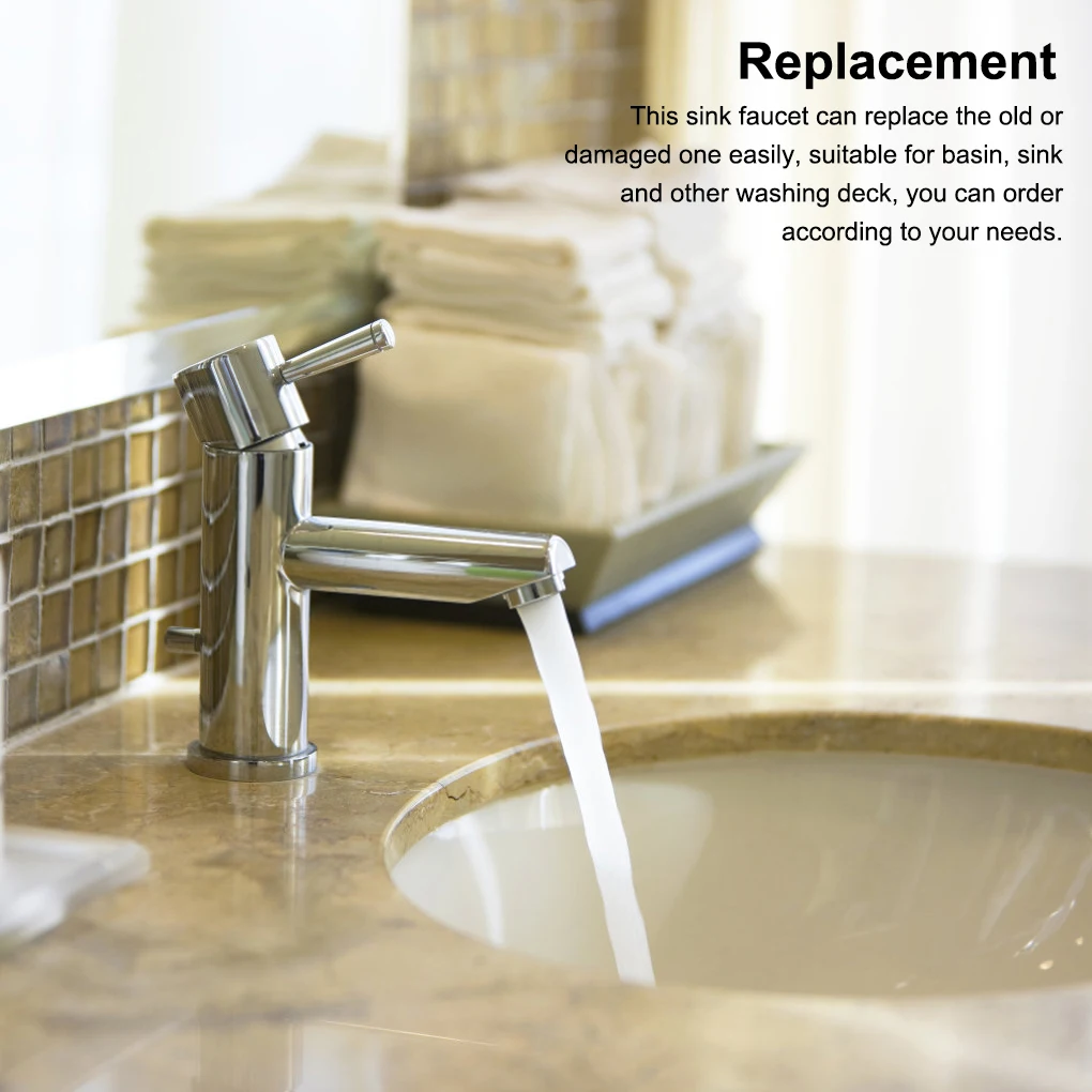 

Basin Sink Faucet Deck Mounted Bathroom Hot Cold Water Basin Mixer Taps Matte Black Lavatory Sink Tap Crane