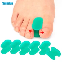 8pcs silicone foot finger toe separator adjuster hallux valgus pedicure corrector feet care bunion bone thumb valgus protector