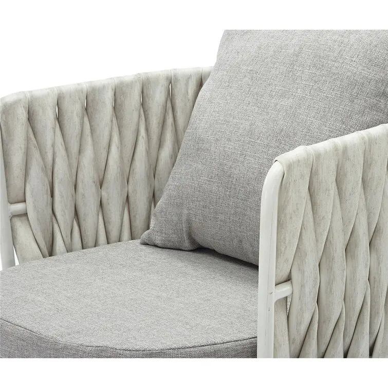 Группа сидений для патио уличная алюминиевая веревочная мебель наборы бесед на