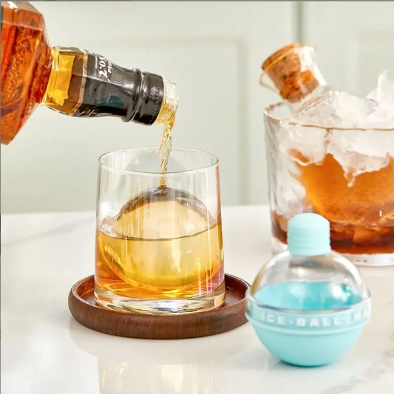 

New Frozen Ice Ball Mold Whiskey Spherical Ice Cube Mold Food Grade Silicone Creative Homemade Artifact,Quick Demoulding
