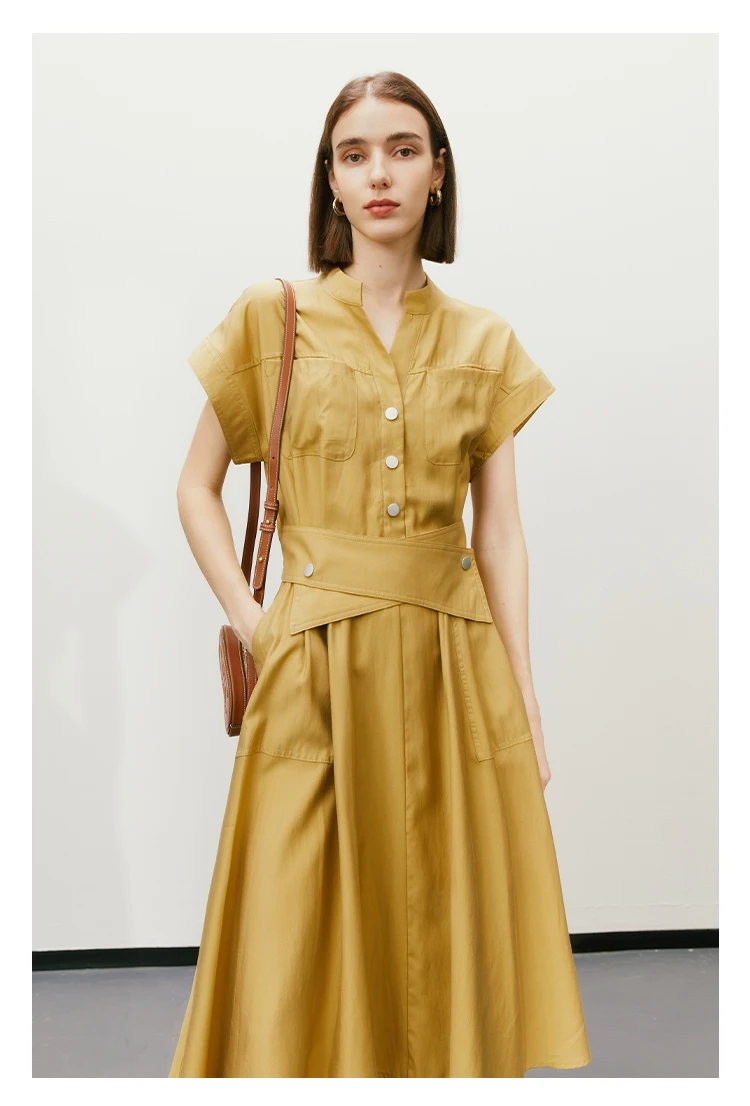 

Новая женская одежда для весны и лета 2023, простая приталенная одежда для работы, платье 0422