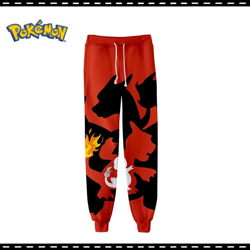 

Anime Peripherals Pokemon Pikachu Men's Trousers 3d Printing Casual Pants Fashion Trend Boy Gifts