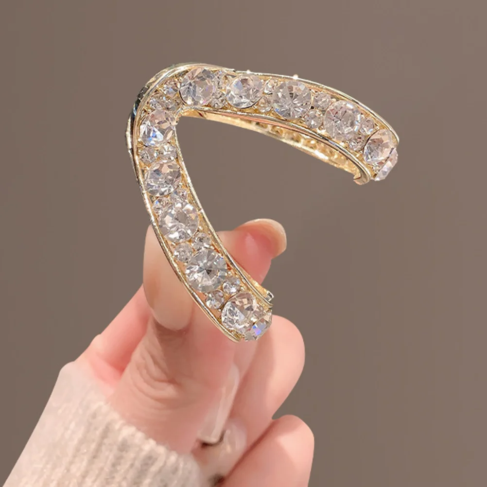 

High Ponytail Holder Rhinestone Hair Clip Ponytail Hair Clip Women Hair Claw Clip