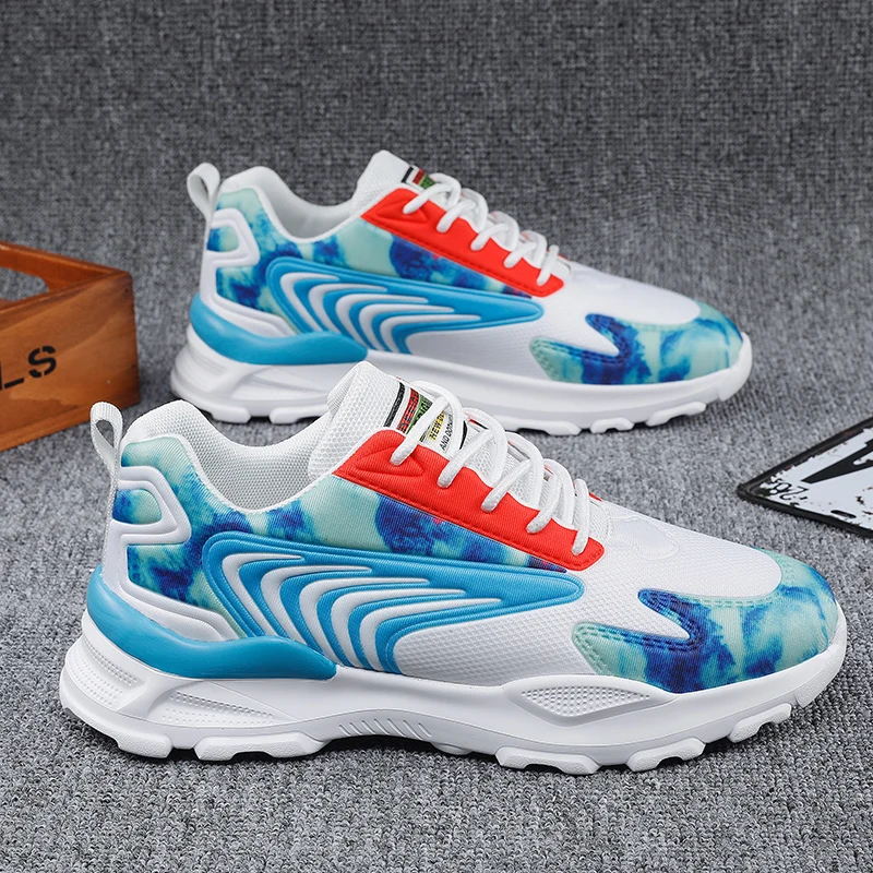 

Men's Casual Shoes Lace-Up Sneakers Man Flat Trend Tennis Male Outdoor Comfortable Walking Shoes Four Seasons Chaussure Homme