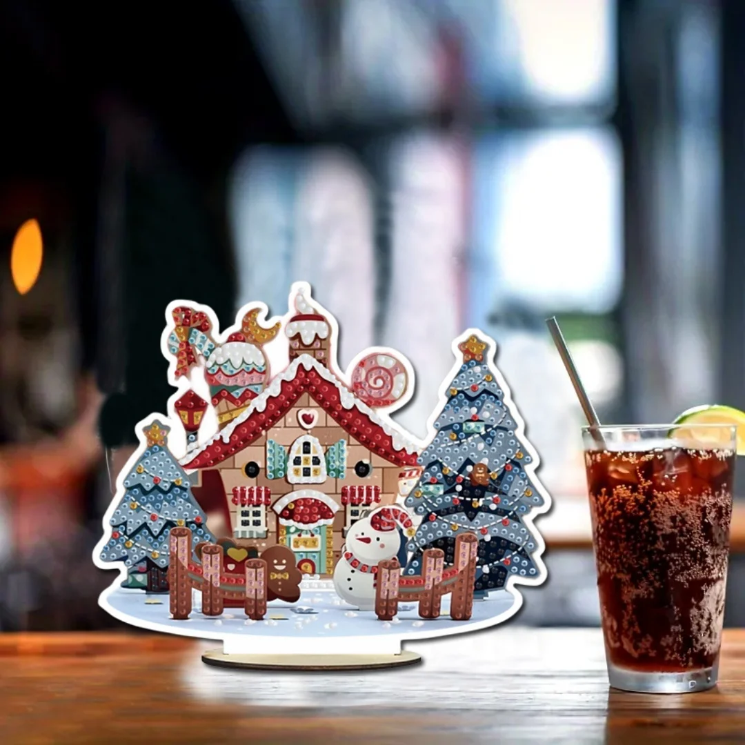 DIY 5D алмазная живопись искусство рождественский дом набор для украшения рабочего