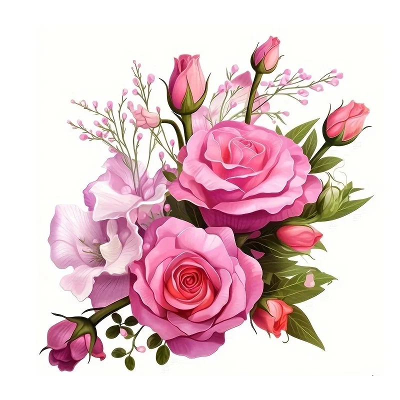 Виниловые наклейки с розами MT1458