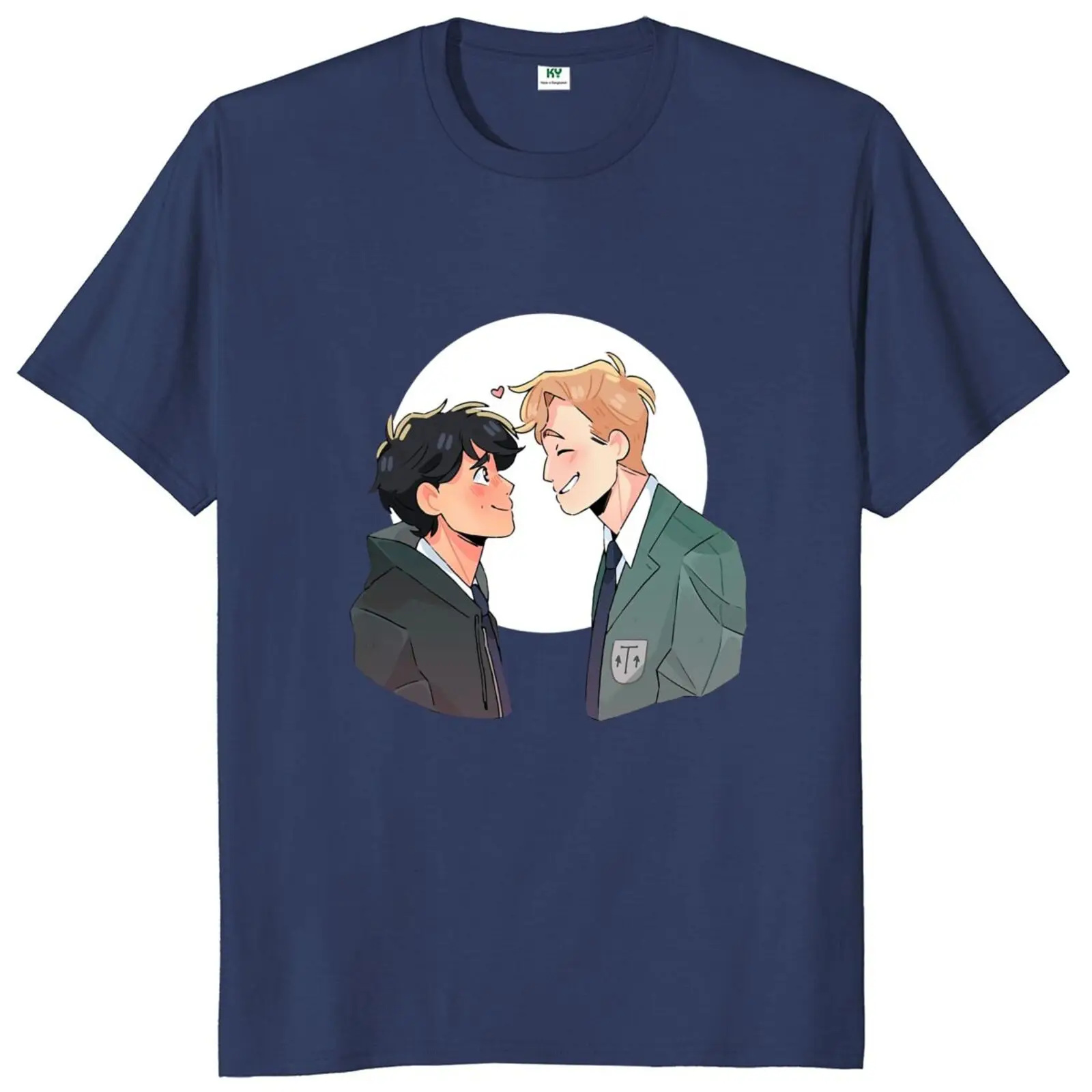 

Nick And Charlie Heartstopper T-shirt Popular Webcomic Fans Tee Tops 100% Cotton Summer Soft T Shirt EU Size