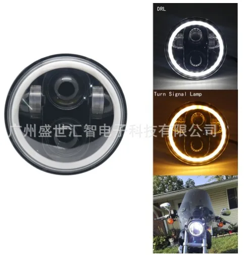 

5.75 Inch Motorcycle Headlight LED Round Headlamp Angel Eye Light for Harley Motorcycles motorcycle motorcycle motorcycle
