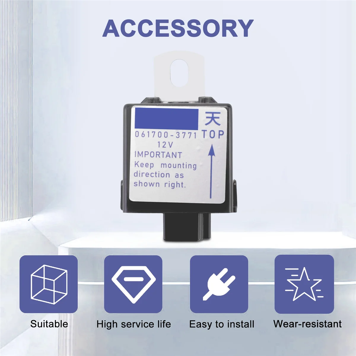 Реле электромагнитного останова экскаватора для Kubota 061700-3770 061700-3771 061700-3760