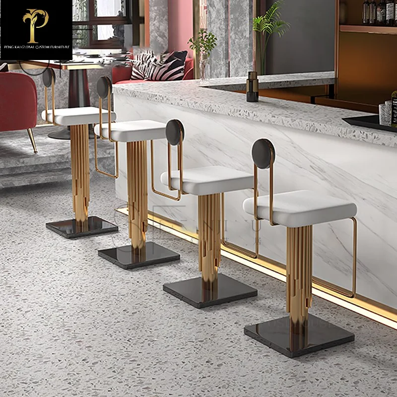 

Nordic metal dining chair light luxury high-end chair modern creative leisure cafe back chair