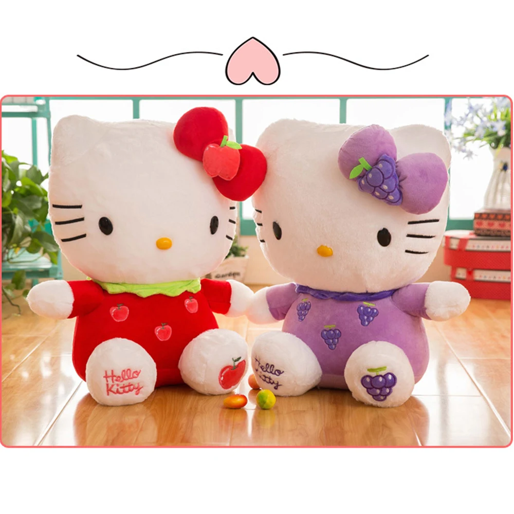 Плюшевые игрушки Hello Kitty милые куклы плюшевые Sanrio коты КТ декор для комнаты
