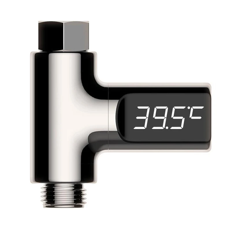 

Цифровой термометр для душа с краном, цифровой, светодиодный, без батарейки, с точным отслеживанием температуры воды в реальном времени