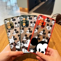 disney mickey mouse art for xiaomi redmi note 11 10 10s 9t 9s 9 8 pro 5g 7 6 5 5a prime frosted translucent soft phone case