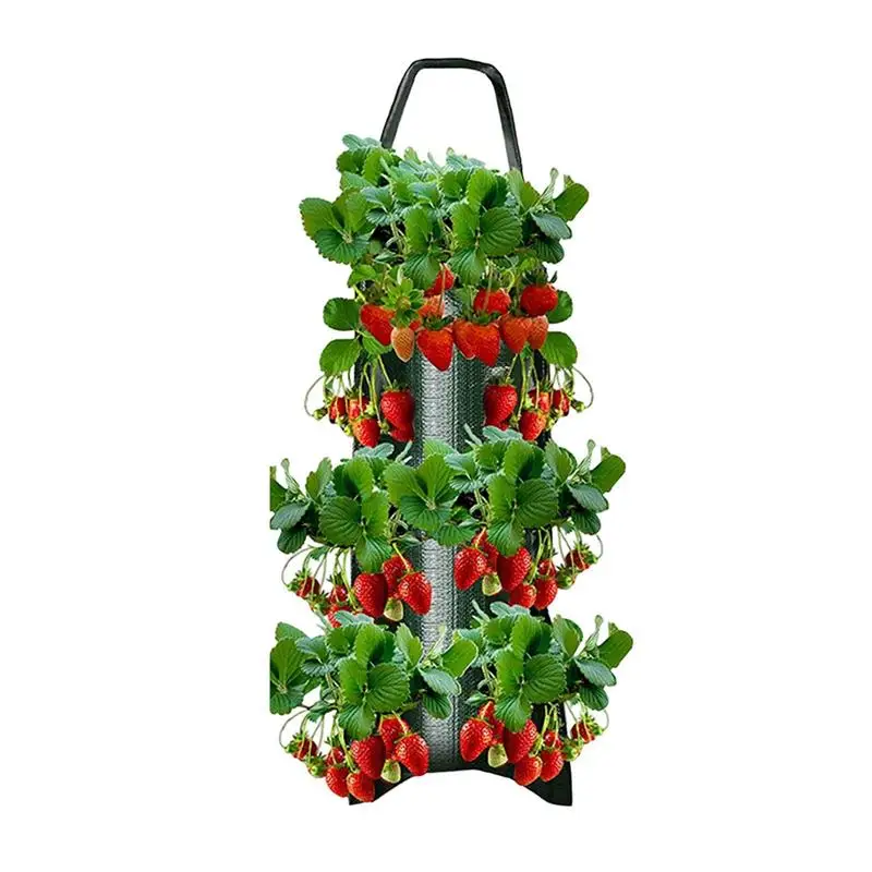 

Upside Down Tomato Planter Multi Function Felt Hanging Tomato Grow Bag Plant Growth Bag Growth Bag Nutrition Pot PE Woven Bag