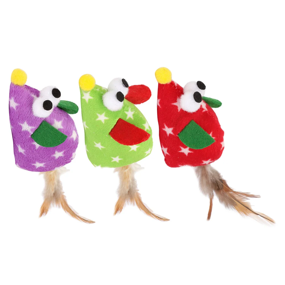 

3pcs Kitten Molar Toys Interactive Cat Playthings Funny Chew Toys for Cat