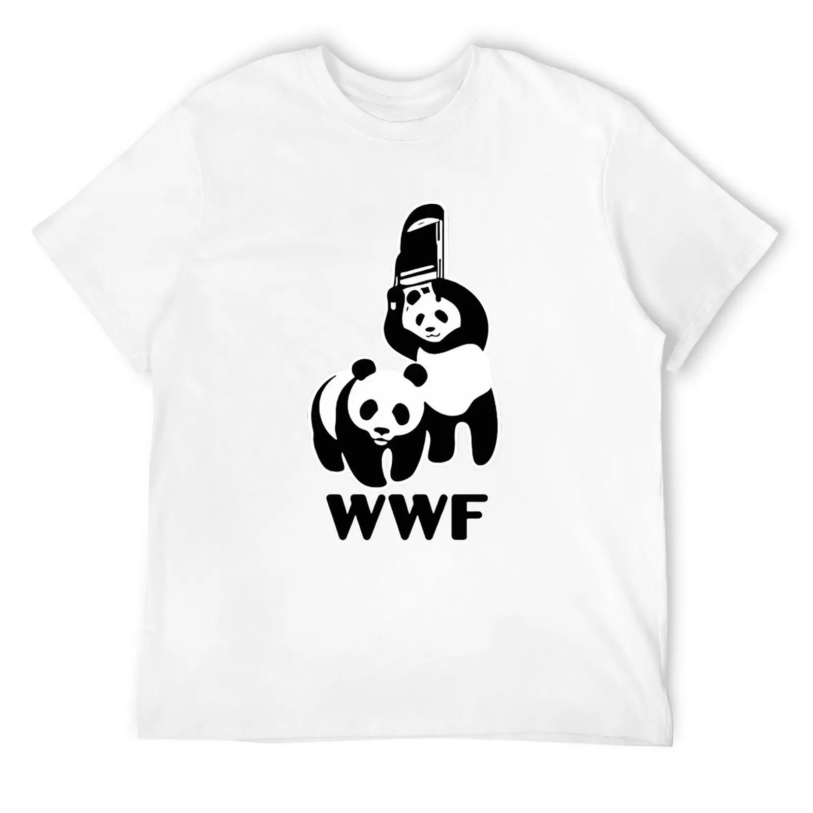 

Футболка мужская с рисунком панды и надписью «Save The Panda»