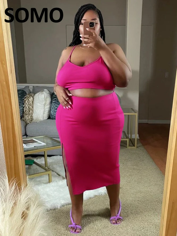 Женский летний комплект из юбки и топа