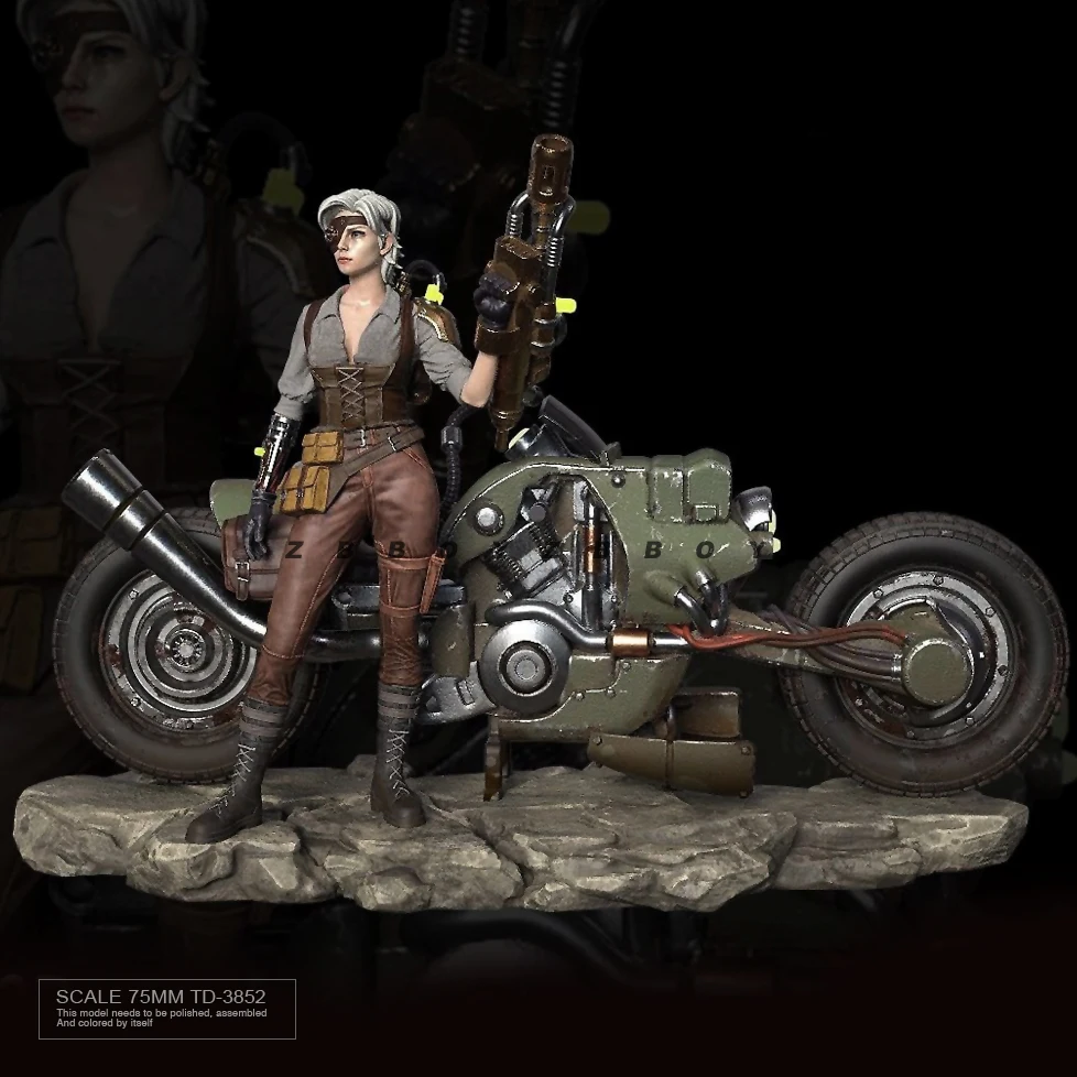 

76mm Resin model kits figure DIY toy colorless and self-assembled TD-3852