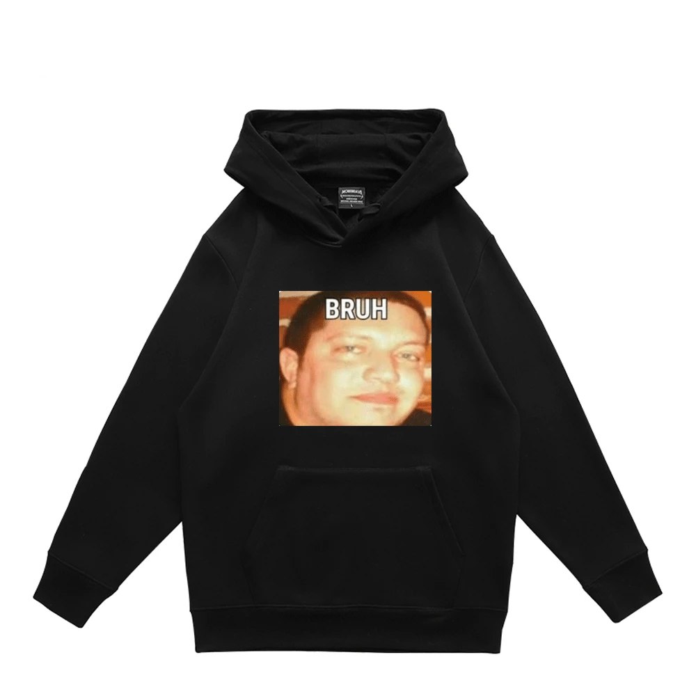 

Bruh 2021 New Hoodies Japanese Streetwear Cartoon Funny Graphic Print Sweatshirt Autumn Winter Youth Fashion Pullover Men Women
