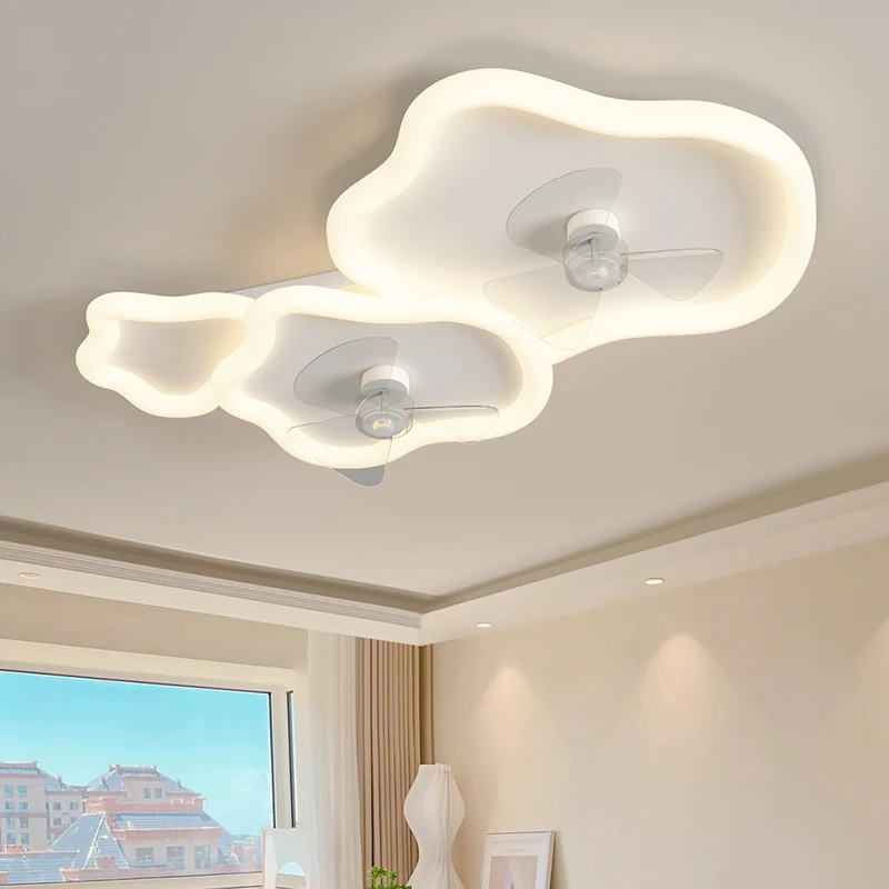 

Простой светодиодный потолочный вентилятор с пультом дистанционного управления, лампа с железным корпусом для гостиной, спальни, столовой, светодиодный светодиодной подсветкой и управлением