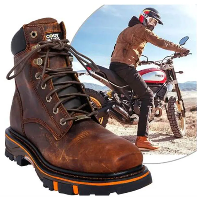 

Высококачественные модные мужские ботинки из искусственной кожи на шнуровке, мужские повседневные Классические Модные Винтажные стильные...