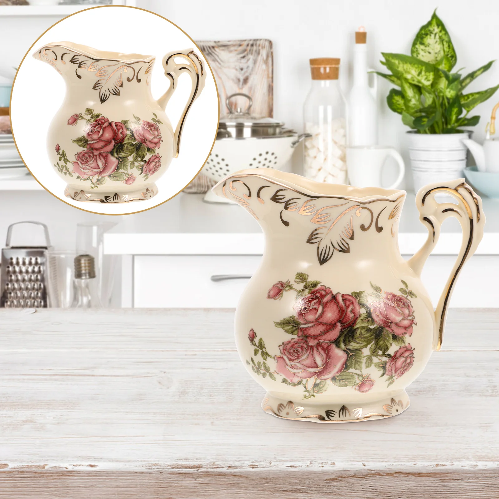 

Pitcher Creamerceramic Pourer Jug Mini Sauce Serving Coffee Syrup Small Tea Honey Vintage Gravy Cup Gravey Pot Dish Cream