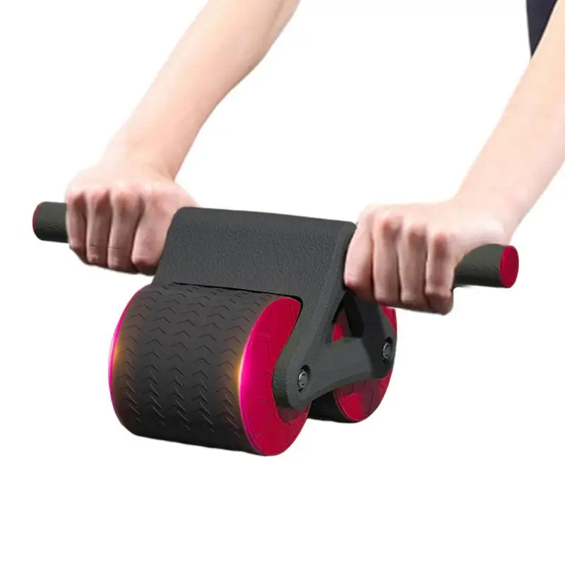 

Automatic Rebound For Abs Workout Double Round Wheels Roller Domestic Abdominal Exerciser Wheel Exercise Equipment For Core