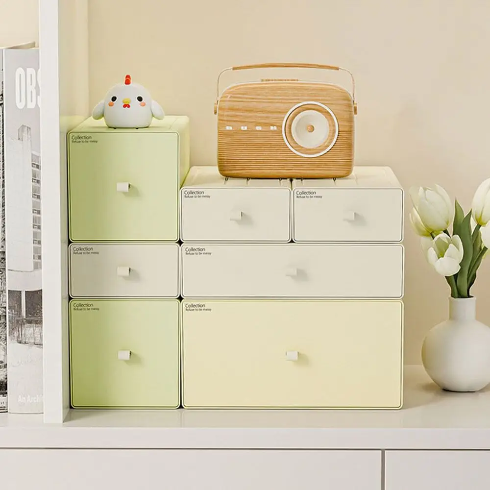 Красочный Штабелируемый Настольный Органайзер Пластиковый Контейнер Для