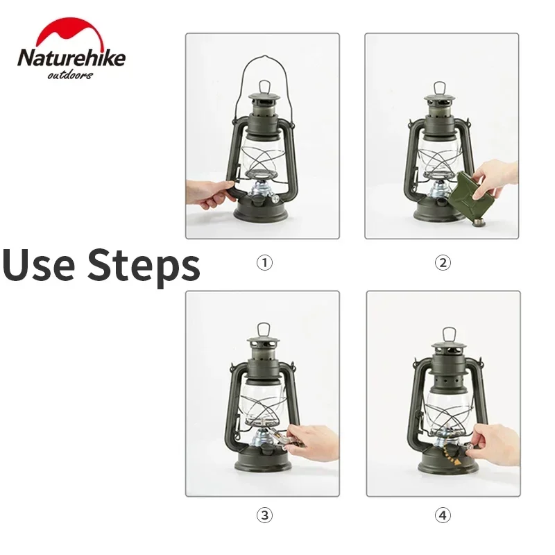 Naturehike керосиновая лампа угольный масляный фонарь ретро освещение свет открытый