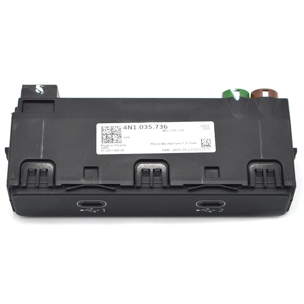 

Для Audi A6 A7 A8 Q7 Q8 Q8 e-tron Carplay функциональный переключатель с двойным USB-интерфейсом 4N1 035 736 4N1035736