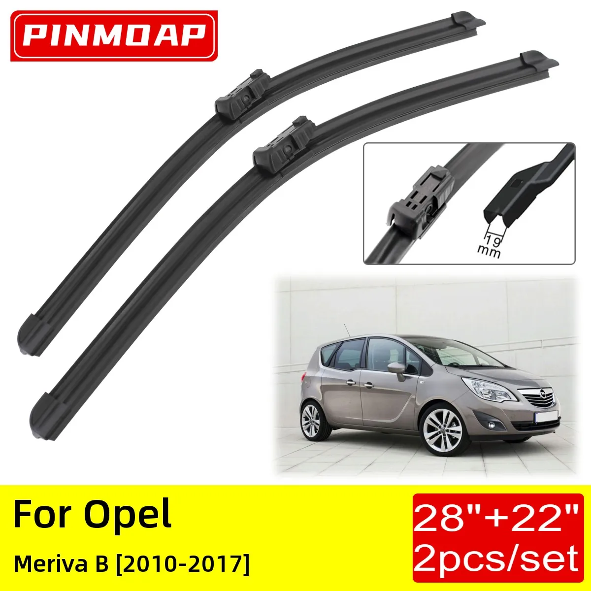 

Для Opel Meriva B 2010 2011 2012 2013 2014 2015 2016 2017 передние щетки стеклоочистителя щетки резак аксессуары