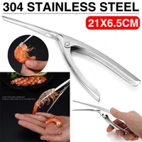 1 pc stainless steel shrimp prawn peeler shrimp deveiner device fishing knife lobster shell remover peeler kitchen peeling tool