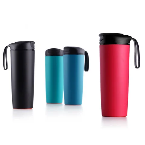 500ml No Fall Stainless Steel Leak-Proof Coffee Tumbler Thermal Flask Milk Mug Suction Thermocup Portable Water Bottle 5