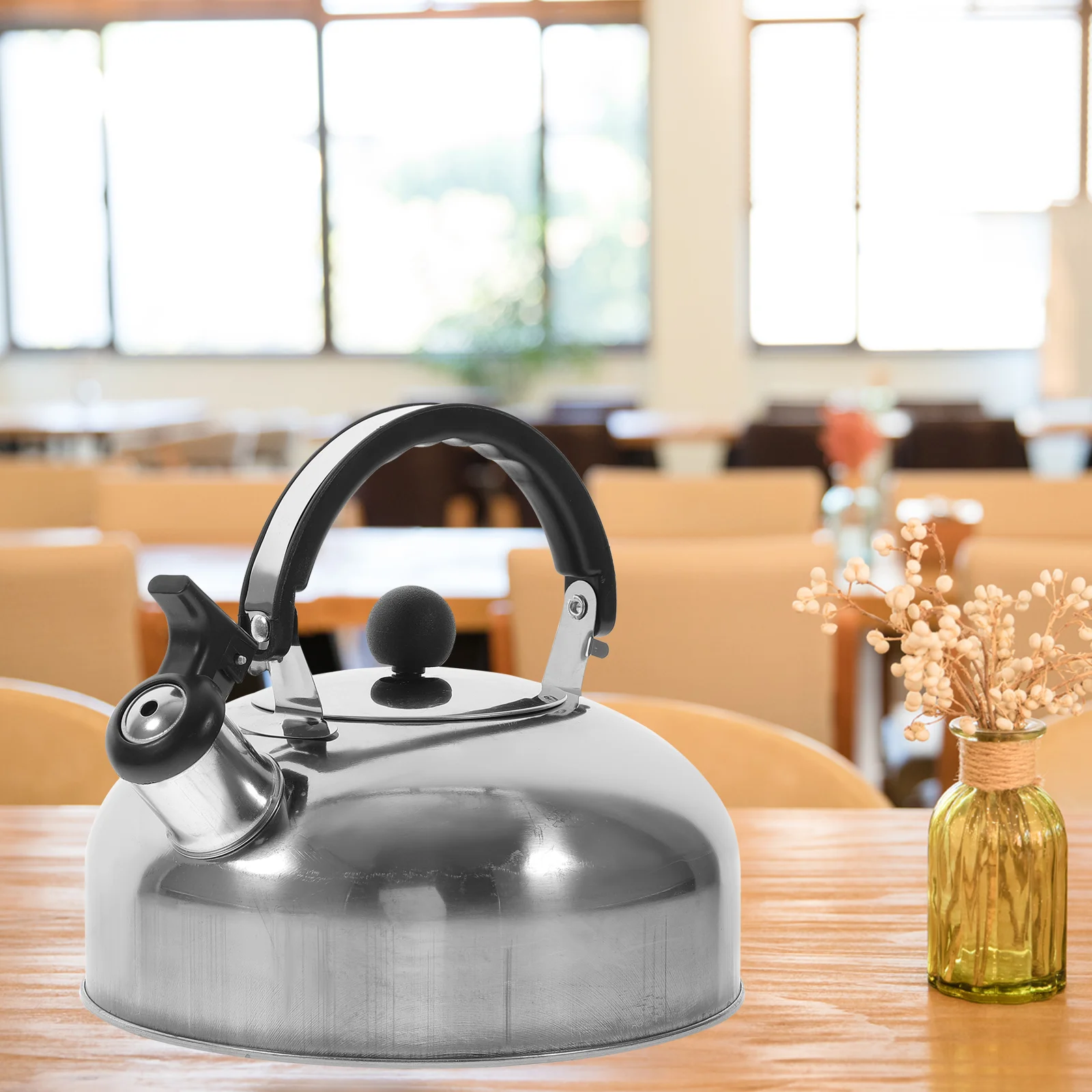 

Kettle Stainless Steel Water Heating Teakettle Gas Stove Induction Cooker Universal Boiling Thicken Whistling