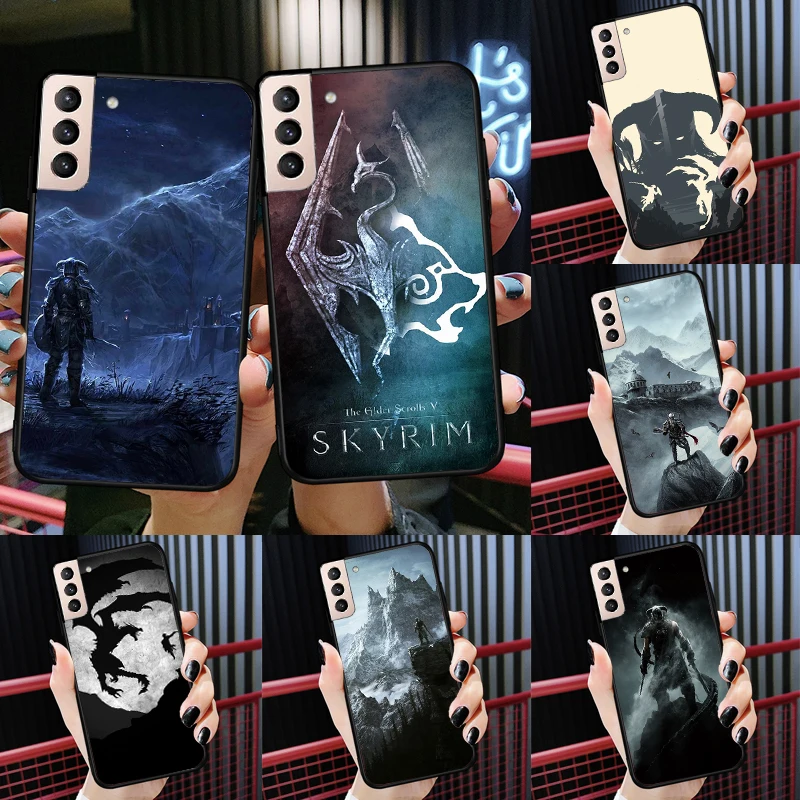 

The Elder Scrolls V Skyrim Phone Case For Samsung Galaxy S22 Ultra S20 FE S9 S10 Note 10 Plus S21 FE S21 Ultra Cover