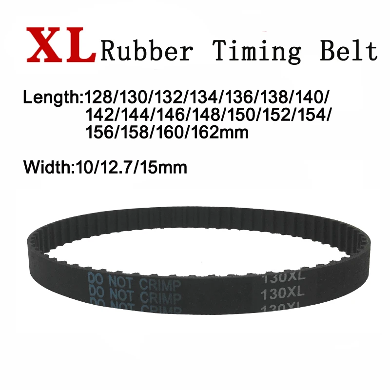 

5pieces XL Timing Belt Trapezoidal Tooth Rubber Synchronous Drive Belts C=128/130154/156/158/160/162mm Widch=10/12.7/15/20mm