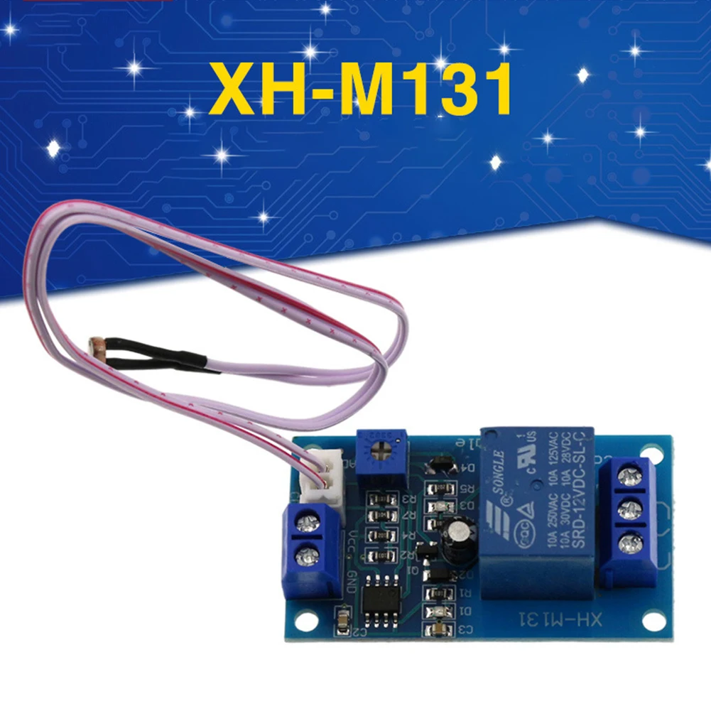 

2022 XH-M131 24V/12V/5V Light Control Switch Photoresistor Relay Module Detection Sensor Brightness Automatic Control Module