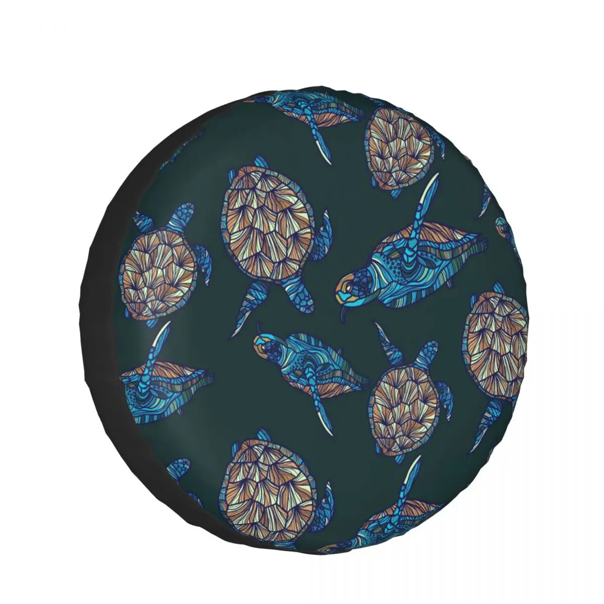 

1pcs Universal Car Spare Tire Covers Case Auto Wheel Tires Turtle Pattern Vehicle Tyre Waterproof Polyester Bag