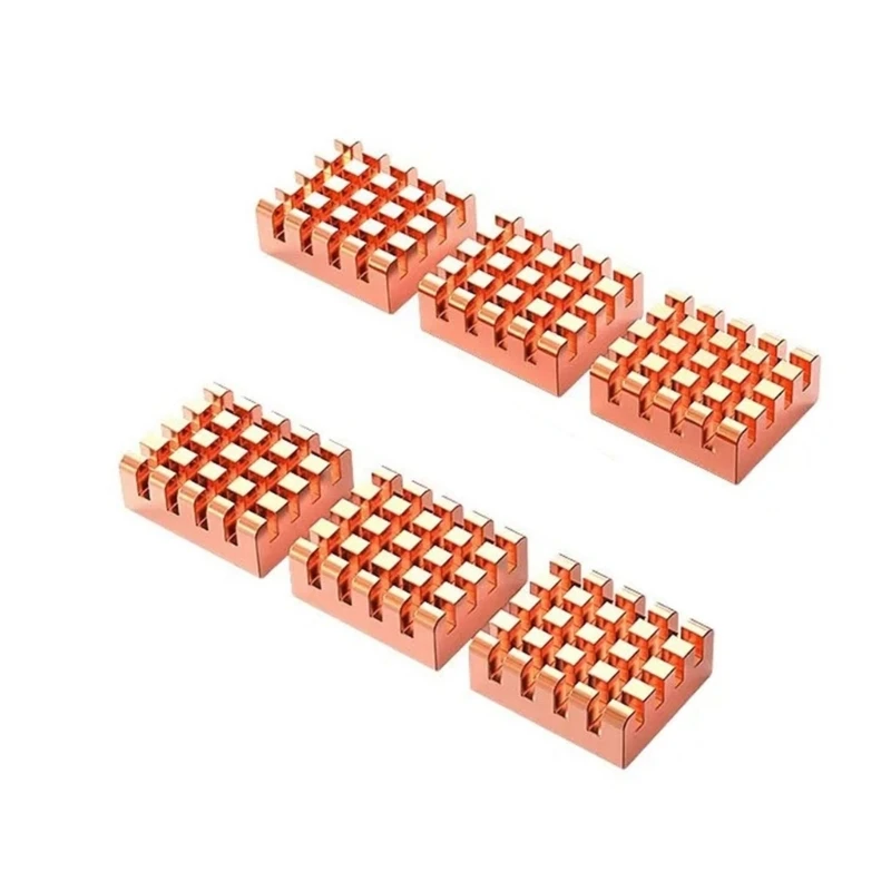 Радиатор чипсета из чистой меди охлаждающее ребро для светодиодных активных