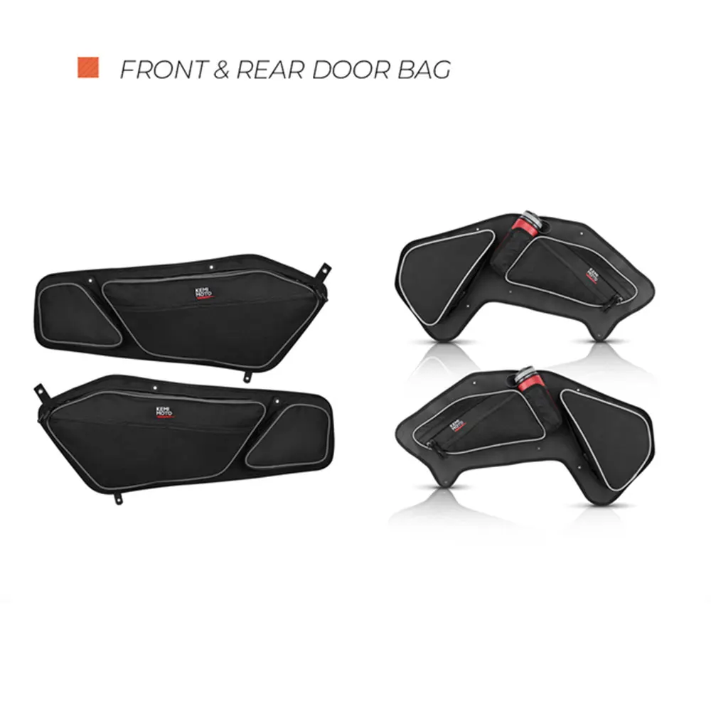 UTV Door Bags Side Storage Bag 1680D Compatible with Polaris RZR PRO XP 4 Tool Knee Pad Passenger Driver Seat Bag 2020-2022