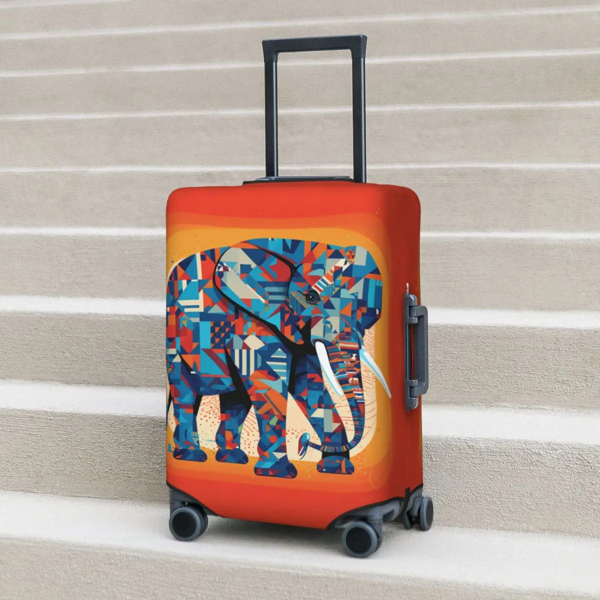 

Elephant Suitcase Cover Graffiti Strectch Business Protection Luggage Supplies Vacation